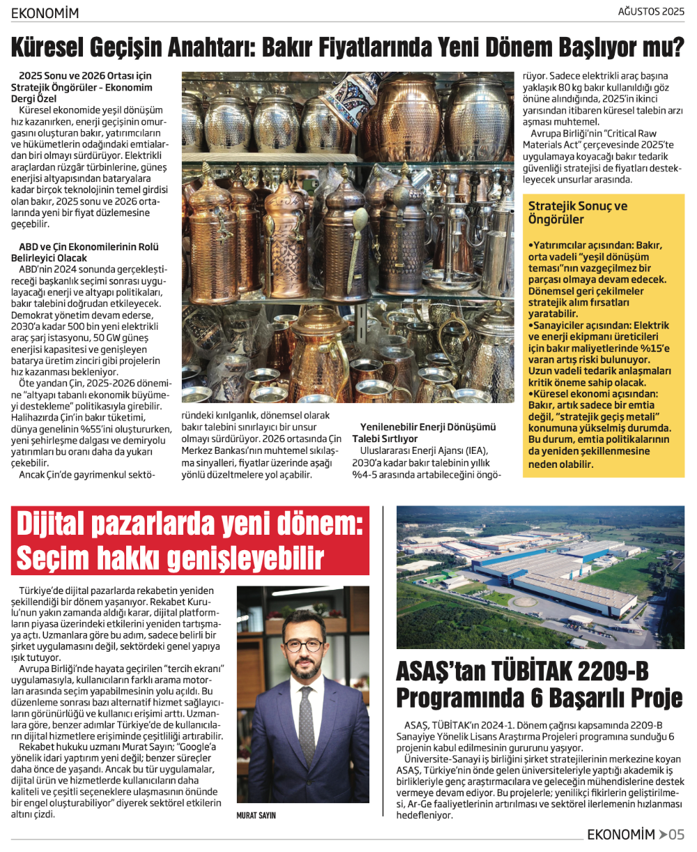 EKONOMİM AĞUSTOS SAYISI