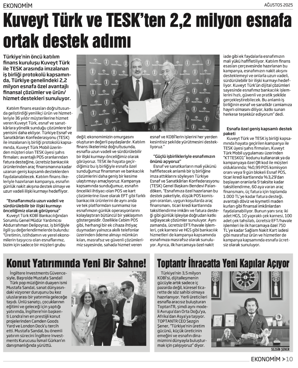 EKONOMİM AĞUSTOS SAYISI