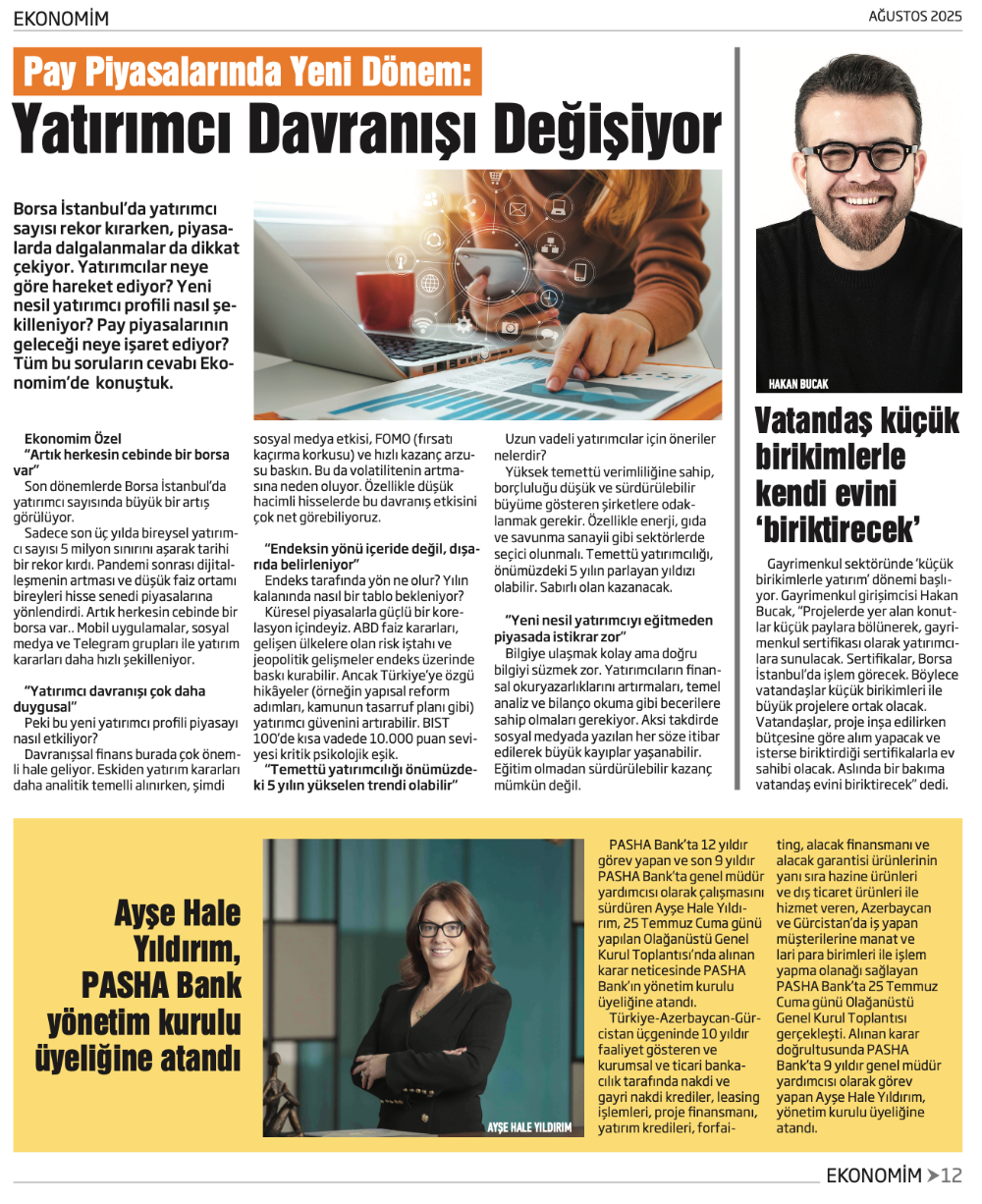 EKONOMİM AĞUSTOS SAYISI