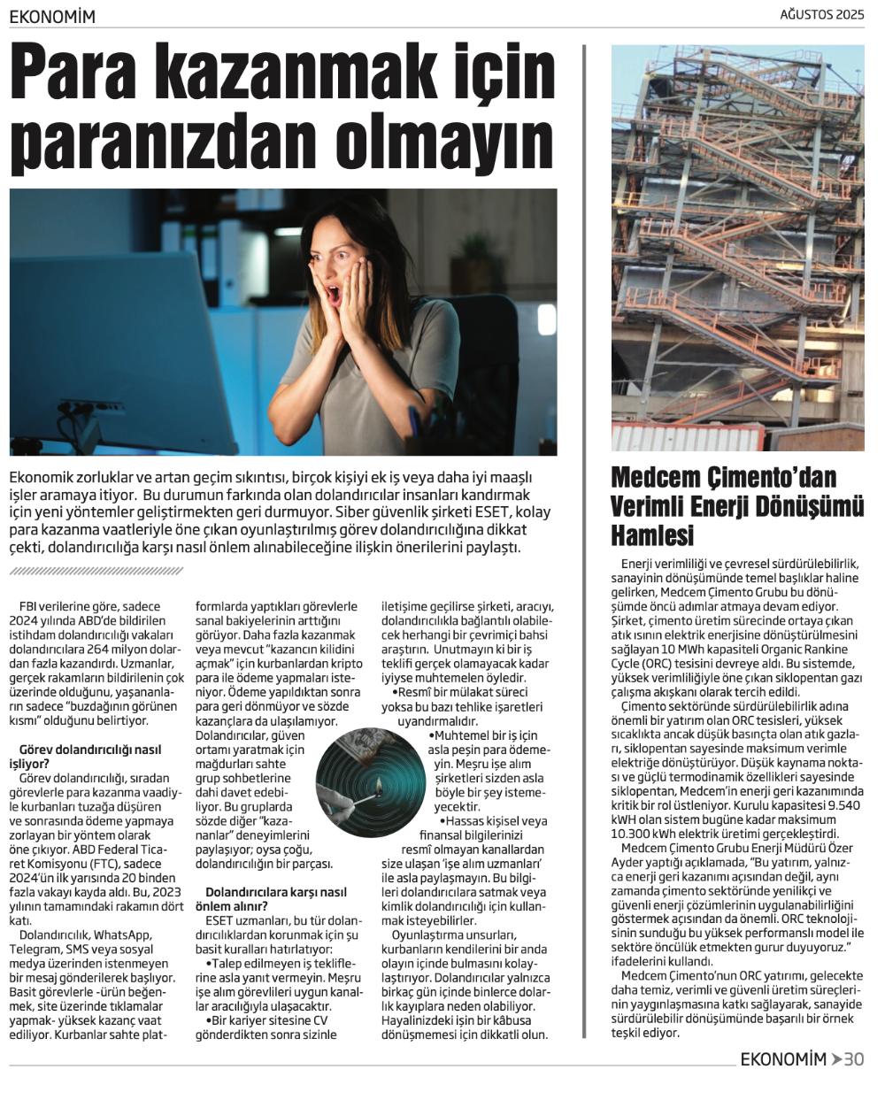 EKONOMİM AĞUSTOS SAYISI