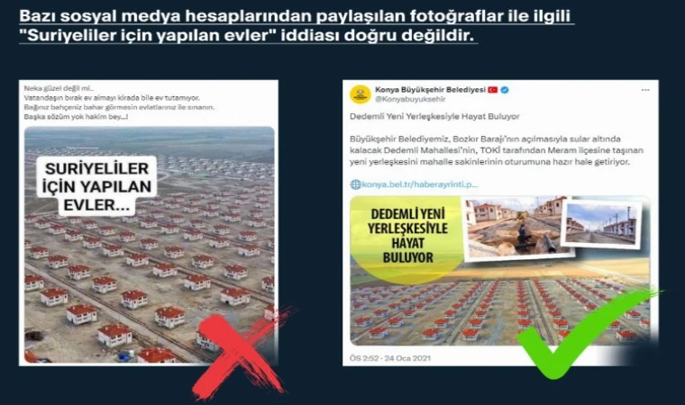 Suriyeliler için konut yapılmıyor!