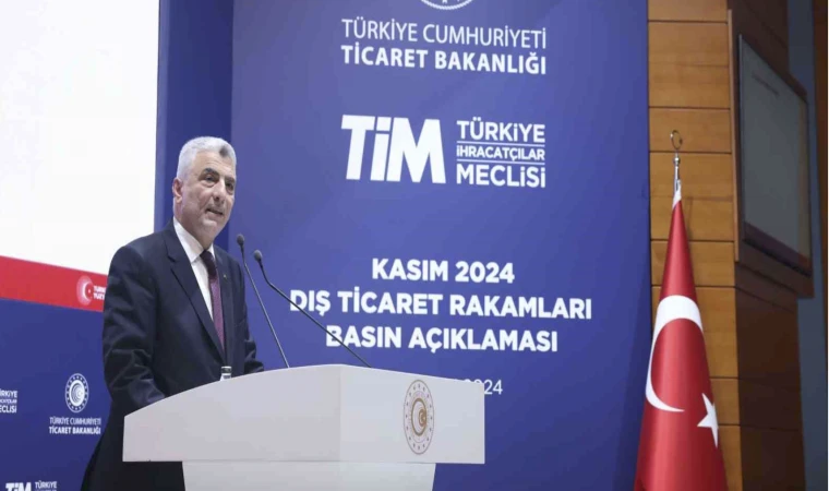 Bakan Bolat, Kasım ayı dış ticaret rakamlarını açıkladı