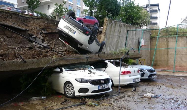 Samsun’da şiddetli yağış: