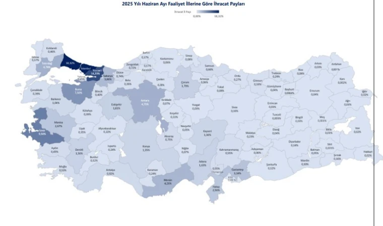 Ticaret Bakanlığı ihracatta ‘İllerin Performansı’nı çıkardı