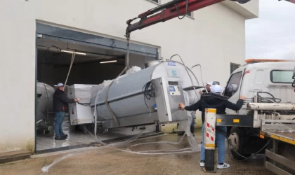 Yüzde 50 hibeli soğuk süt tankı