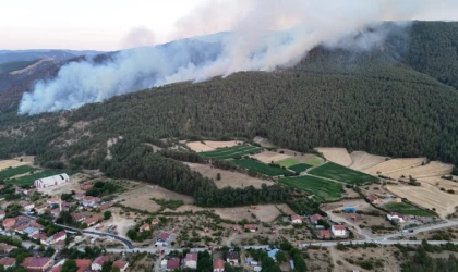 Söndürülen yangın yeniden alevlendi, 95 ev tahliye edildi