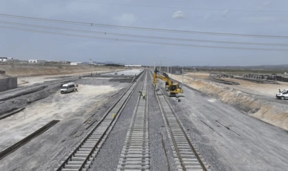 Demir yolu lojistik merkezinin yüzde 70'i tamamlandı